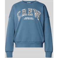 Tom Tailor Denim Loose Fit Sweatshirt aus reiner Baumwolle in Blau, Größe S Tom Tailor Denim Loose Fit Sweatshirt aus reiner Baumwolle in Blau, Größe S von Tom Tailor Denim