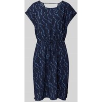 Tom Tailor Denim Minikleid mit Allover-Motiv-Print in Marine, Größe M von Tom Tailor Denim