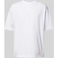 Tom Tailor Denim Oversized T-Shirt im unifarbenen Design in Weiss, Größe M von Tom Tailor Denim