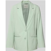 Tom Tailor Denim Regular Fit Blazer mit 2-Knopf-Verschluss in Schilf, Größe M von Tom Tailor Denim