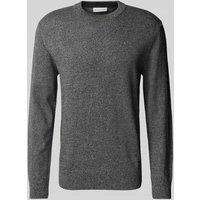 Tom Tailor Denim Regular Fit Strickpullover aus Baumwolle in Anthrazit, Größe XXL von Tom Tailor Denim