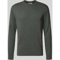 Tom Tailor Denim Regular Fit Strickpullover aus Baumwolle in Dunkelgrau Melange, Größe XXL von Tom Tailor Denim