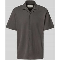 Tom Tailor Denim Relaxed Fit Freizeithemd aus reiner Baumwolle in Anthrazit, Größe XL von Tom Tailor Denim