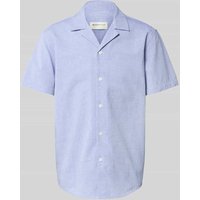 Tom Tailor Denim Relaxed Fit Freizeithemd aus reiner Baumwolle in Marine Melange, Größe XXL von Tom Tailor Denim