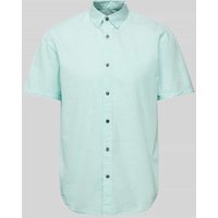 Tom Tailor Denim Relaxed Fit Freizeithemd mit 1/2-Arm in Bleu, Größe M von Tom Tailor Denim