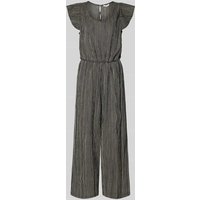 Tom Tailor Denim Relaxed Fit Jumpsuit mit Strukturmuster in Black, Größe M von Tom Tailor Denim
