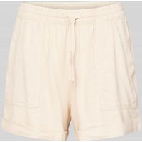 Tom Tailor Denim Shorts mit elastischem Bund in Beige, Größe M von Tom Tailor Denim