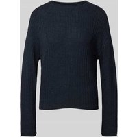 Tom Tailor Denim Strickpullover mit U-Boot-Ausschnitt in Dunkelblau, Größe L von Tom Tailor Denim