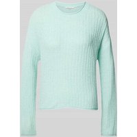 Tom Tailor Denim Strickpullover mit U-Boot-Ausschnitt in Mint, Größe M von Tom Tailor Denim