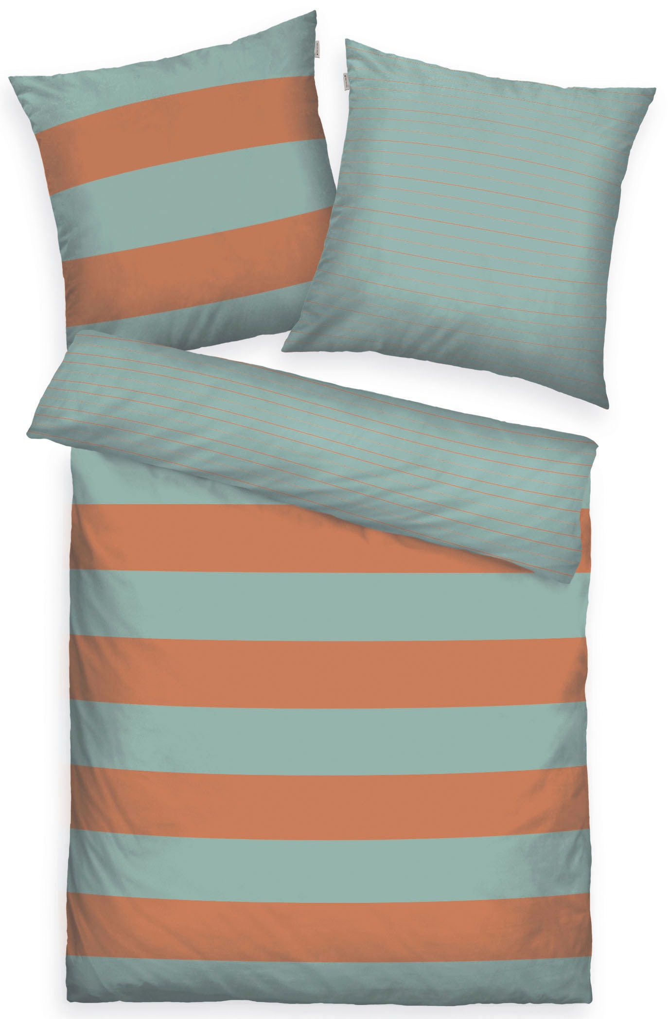 TOM TAILOR HOME Bettwäsche "BOLD STRIPES in Gr. 135x200cm, 155x220cm oder 200x200cm", (2 tlg.) von Tom Tailor Home