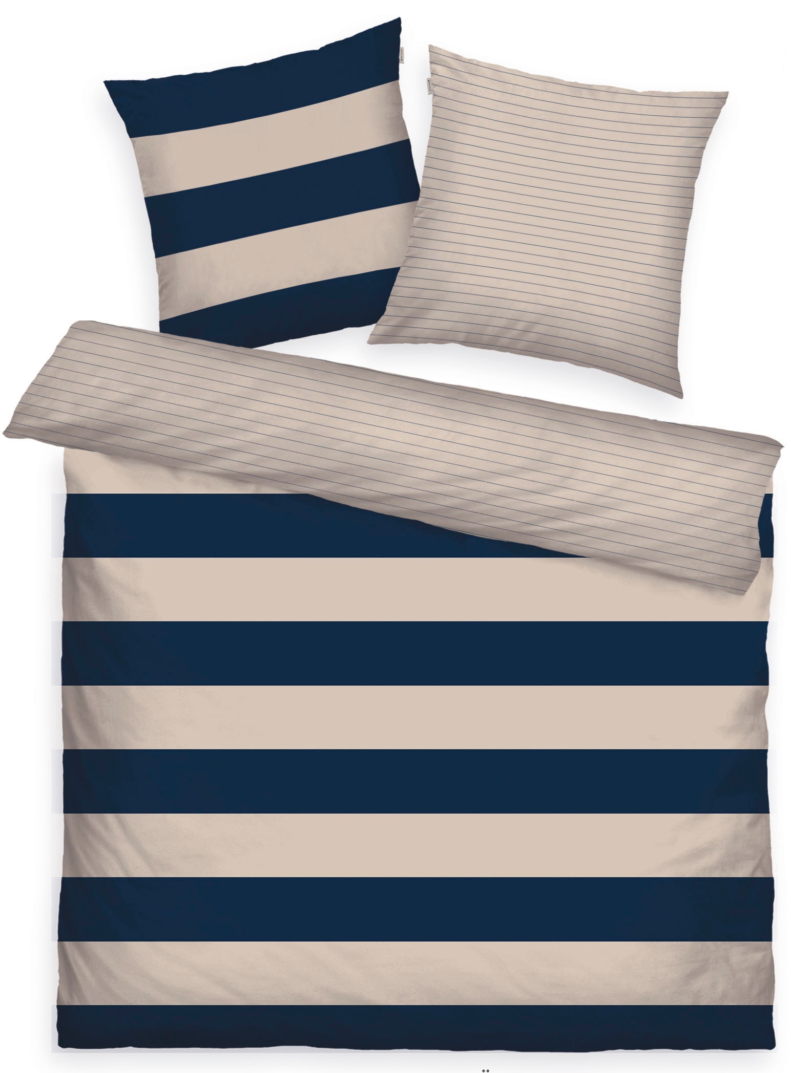 TOM TAILOR HOME Bettwäsche "BOLD STRIPES in Gr. 135x200cm, 155x220cm oder 200x200cm", (3 tlg.) von Tom Tailor Home