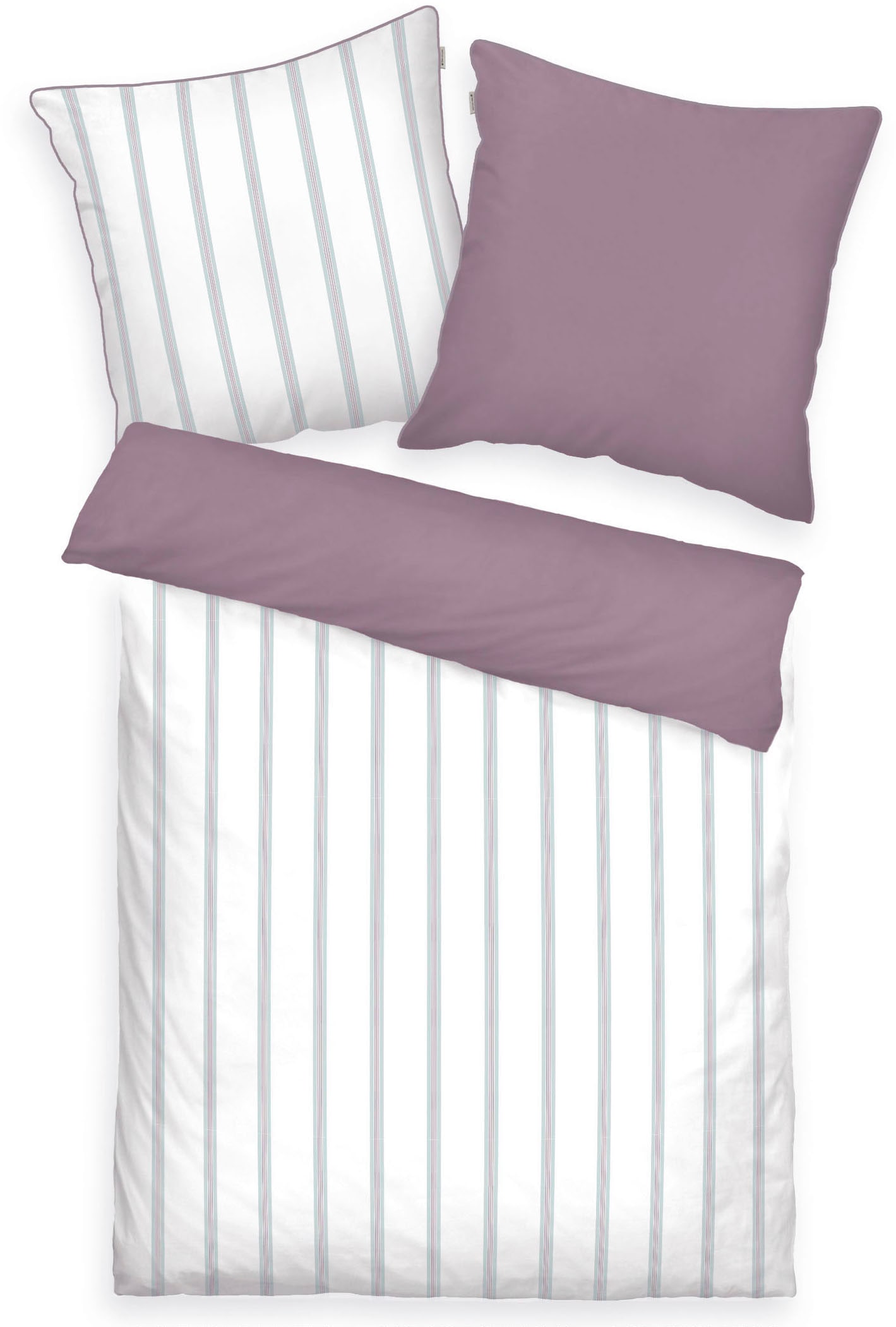 TOM TAILOR HOME Bettwäsche "CLASSIC SATIN STRIPES in Gr. 135x200cm oder 155x220cm", (2 tlg.) von Tom Tailor Home