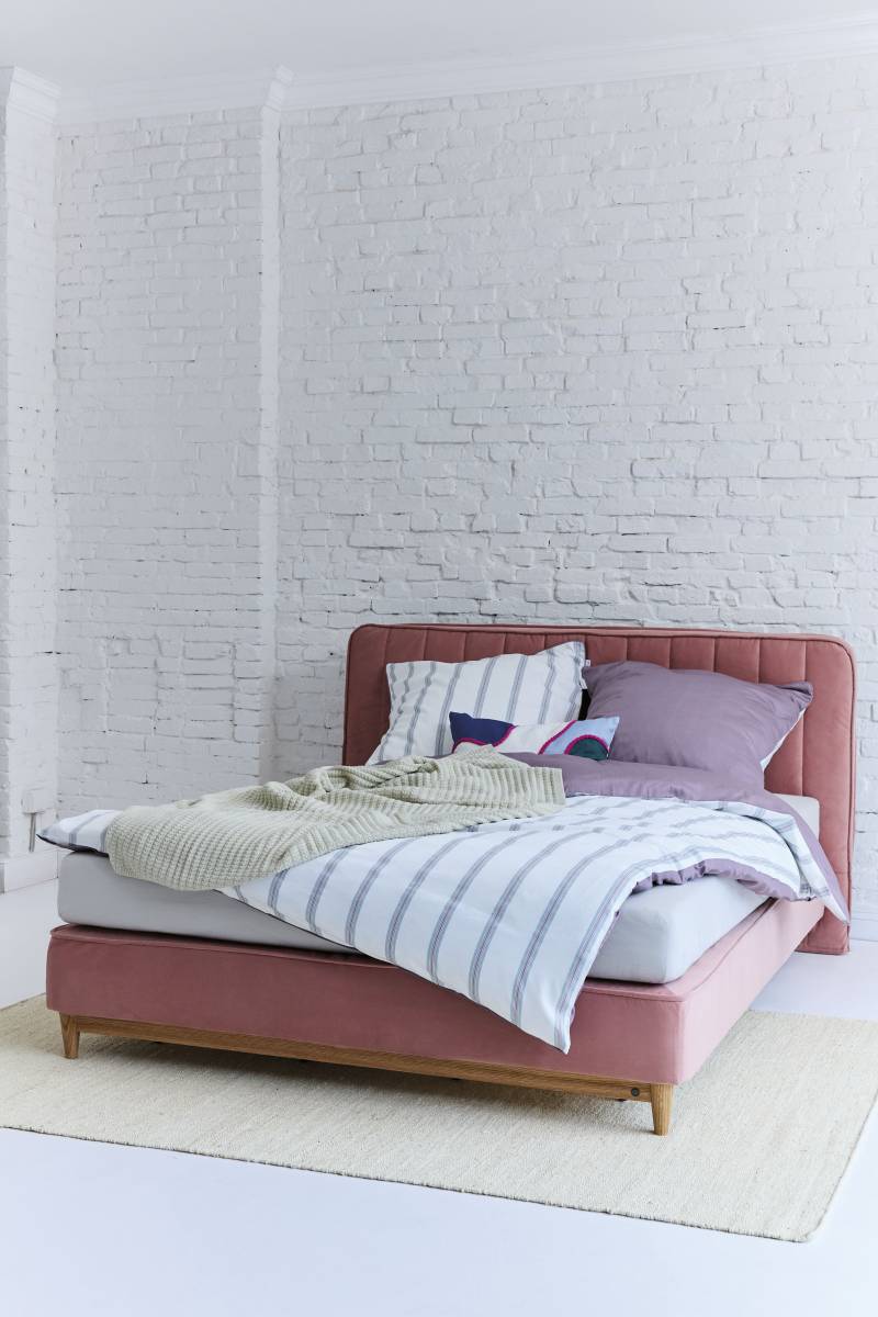 TOM TAILOR HOME Bettwäsche "CLASSIC SATIN STRIPES in Gr. 135x200cm oder 155x220cm" 2 Stk. tlg. new bedroom, farbige Paspel am Kissen von Tom Tailor Home