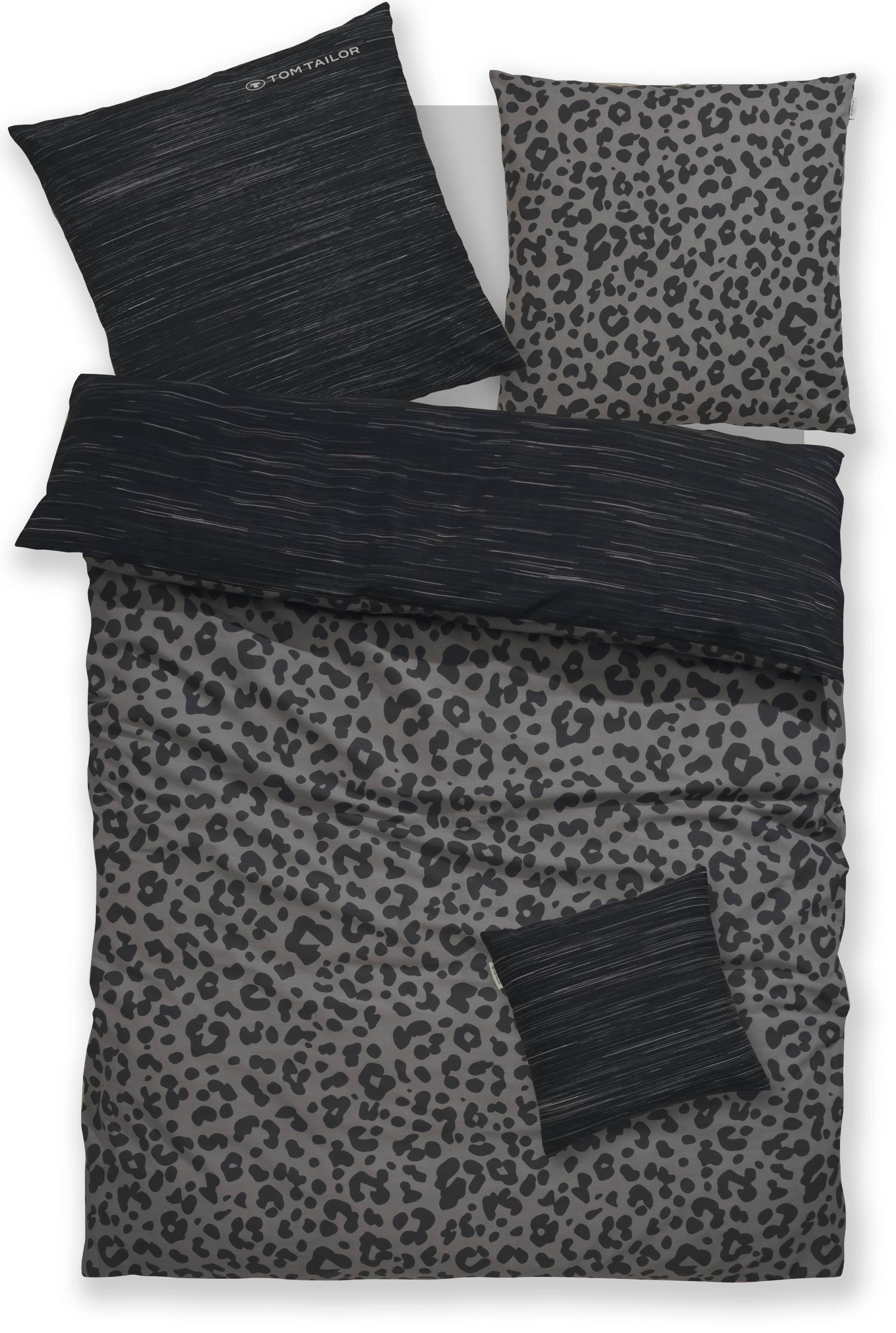 TOM TAILOR HOME Bettwäsche "Ellja" 3 Stk. tlg. in Gr. 135x200 oder 155x220 cm, 100% Baumwolle, Leo Design von Tom Tailor Home