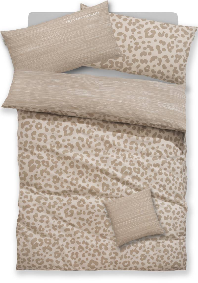 TOM TAILOR HOME Bettwäsche "Ellja" 3 Stk. tlg. in Gr. 135x200 oder 155x220 cm, 100% Baumwolle, Leo Design von Tom Tailor Home