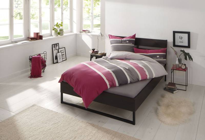 TOM TAILOR HOME Bettwäsche "Felix in Gr. 135x200 oder 155x220 cm", mit GRATIS-Zugabe: Gästehandtuch (100% Baumwolle), mit Reißverschluss von Tom Tailor Home
