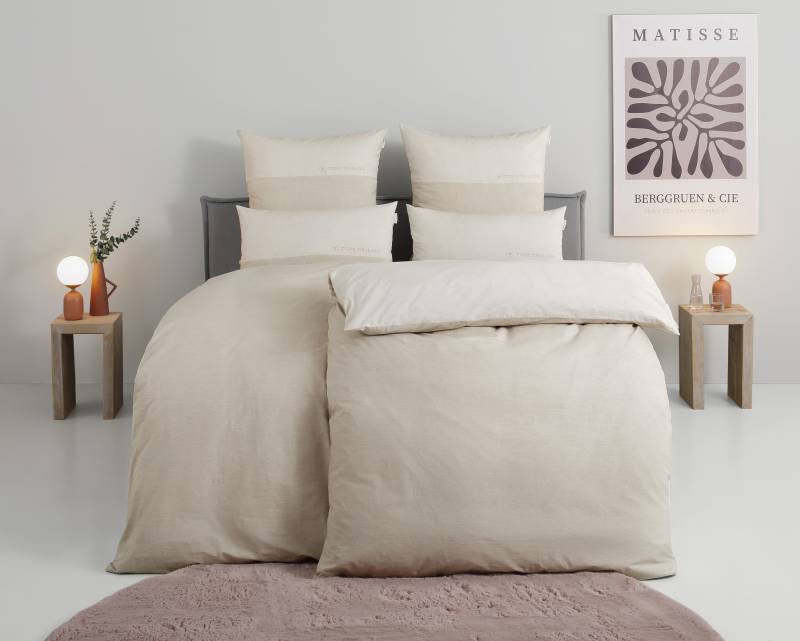 TOM TAILOR HOME Bettwäsche "Henry" 3 tlg. Bettwäsche aus Baumwolle, mit GRATIS-Zugabe: Sporthandtuch von Tom Tailor Home