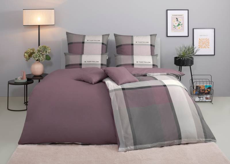 TOM TAILOR HOME Bettwäsche "Lenny in Gr. 135x200 oder 155x220 cm" 3 tlg. mit GRATIS-Zugabe: Kissenhülle 1tlg., in Biber und Renforcé erhältlich von Tom Tailor Home