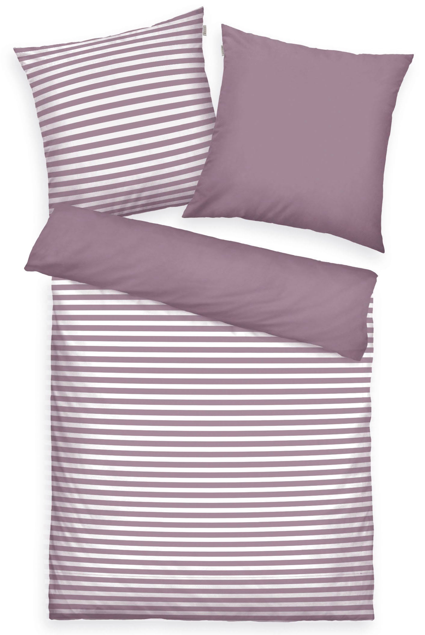 TOM TAILOR HOME Bettwäsche "MEDIUM STRIPES in Gr. 135x200cm, 155x220cm oder 200x200cm", (3 tlg.) von Tom Tailor Home