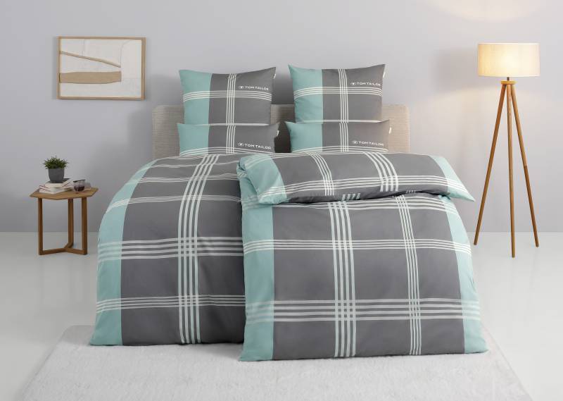TOM TAILOR HOME Bettwäsche "Ole" 2 Stk. tlg. karierte Bettwäsche aus Baumwolle, mit Reißverschluss von Tom Tailor Home