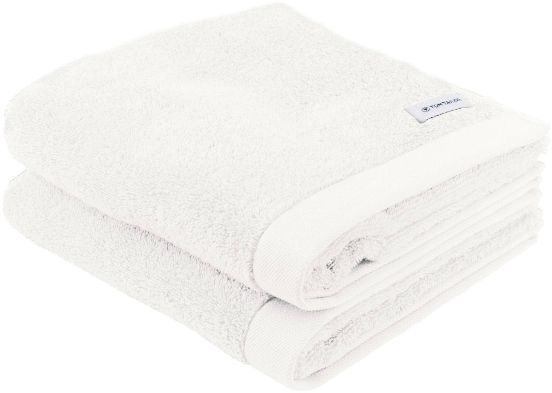 TOM TAILOR HOME Handtuch "COLOR BATH", (2 St., 2er Set Handtücher 50 x 100 cm), 100% Baumwolle, 50x100 cm, uni, große Farbauswahl von Tom Tailor Home