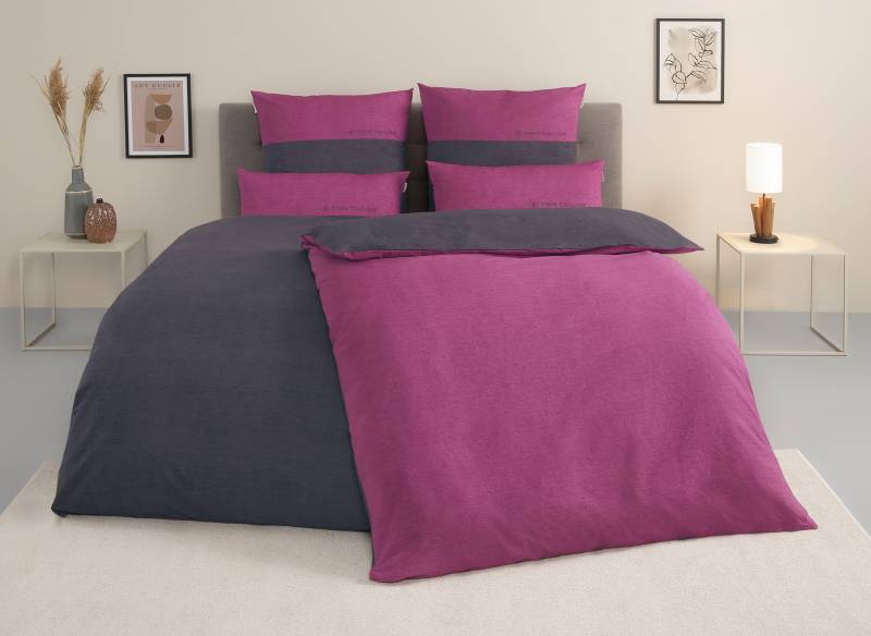 TOM TAILOR HOME Bettwäsche "Henry" 3 tlg. Bettwäsche aus Baumwolle, mit GRATIS-Zugabe: Sporthandtuch von Tom Tailor Home