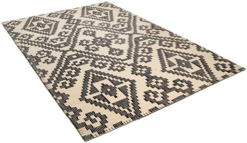 TOM TAILOR HOME Wollteppich "Large Pattern Kelim" rechteckig 6 mm Höhe reine Wolle, handgewebt, Boho-Style von Tom Tailor Home