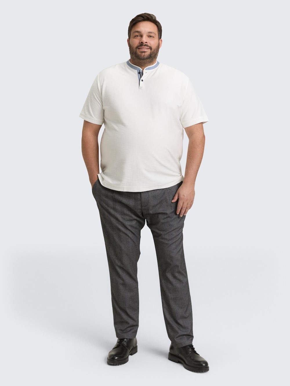 Große Größen Regular Fit Chino Hose, Herren, braun, Größe: XXL, Polyester/Viskose, Happy Size DE Men von Tom Tailor Men PLUS