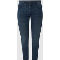 Tom Tailor Plus Slim Fit PLUS SIZE Jeans mit Stretch-Anteil in Dunkelblau, Größe 44 von Tom Tailor Plus