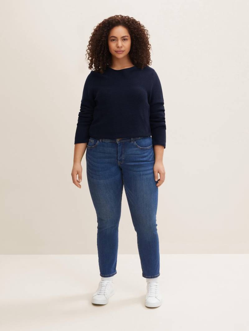 Große Größen Tom Tailor Women PLUS Jeanshosen Plus Size - TTPLUS SLIM Jeans, Damen, blau, Größe: 44, Baumwolle, Happy Size DE Women Große Größen Tom Tailor Women PLUS Jeanshosen Plus Size - TTPLUS SLIM Jeans, Damen, blau, Größe: 44, Baumwolle, Happy Size DE Women von Tom Tailor Women PLUS