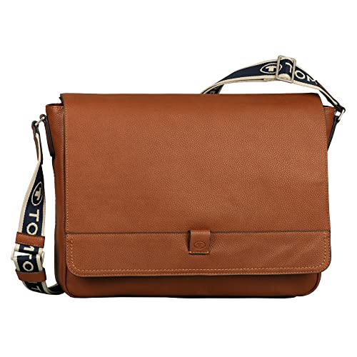 TOM TAILOR bags Finn Herren Schultertasche Messenger Bag Groß Braun von TOM TAILOR