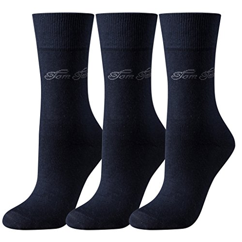 TOM TAILOR 3er Pack Damen Socken - Basic, einfarbig Navy 35-38 von TOM TAILOR