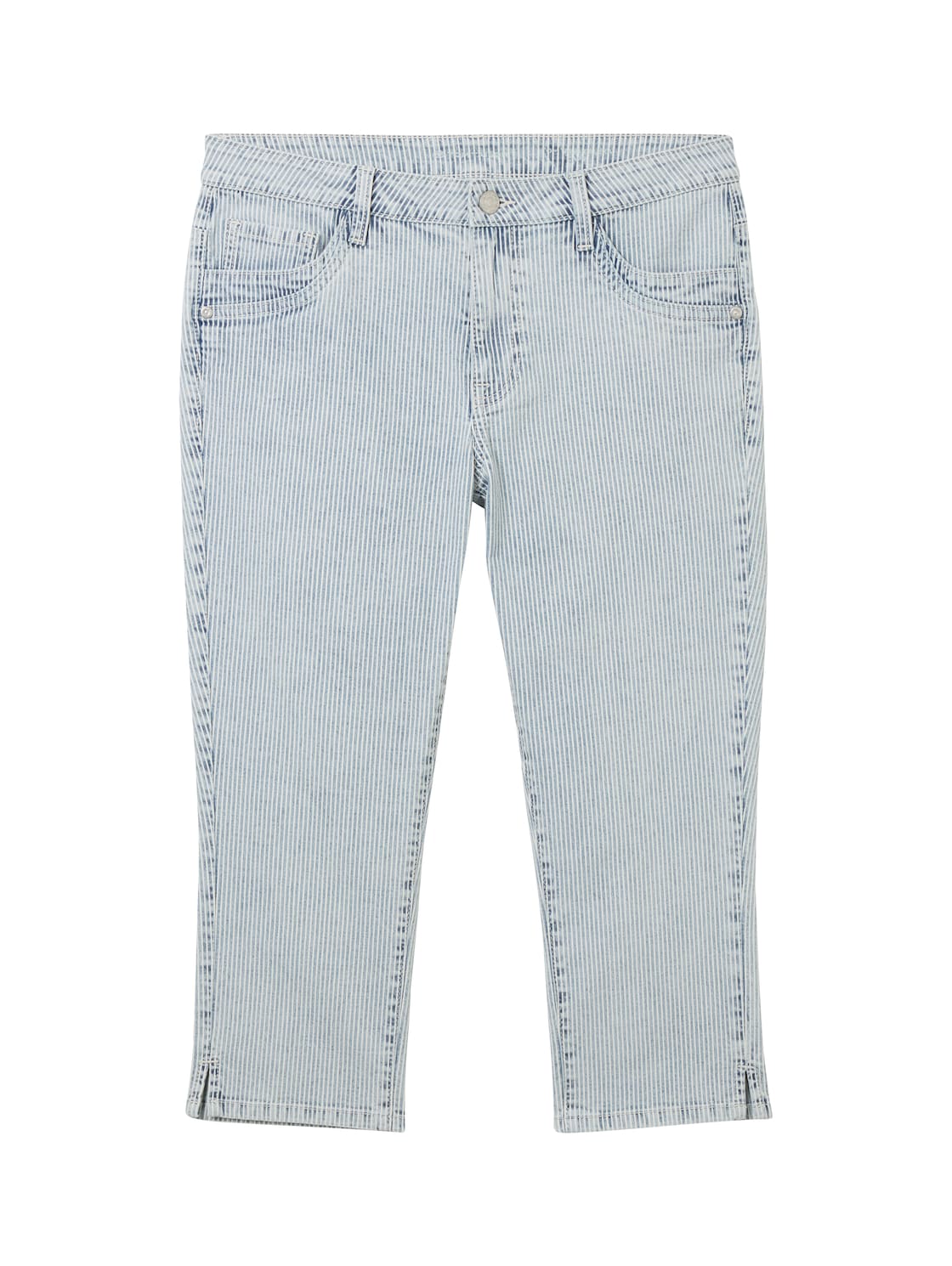TOM TAILOR Damen TTALEXA Capri Jeans, blau, Nadelstreifen, Gr. 34 TOM TAILOR Damen TTALEXA Capri Jeans, blau, Nadelstreifen, Gr. 34 von Tom Tailor