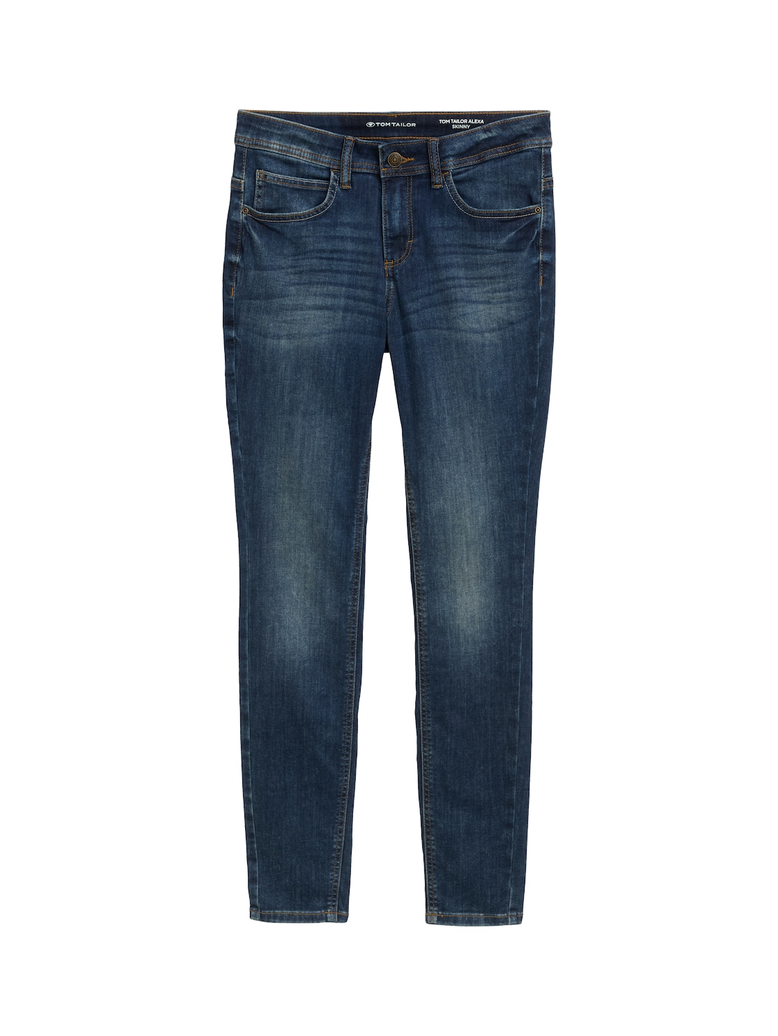 TOM TAILOR Damen TTALEXA Skinny Jeans, blau, Uni, Gr. 32/32 von Tom Tailor