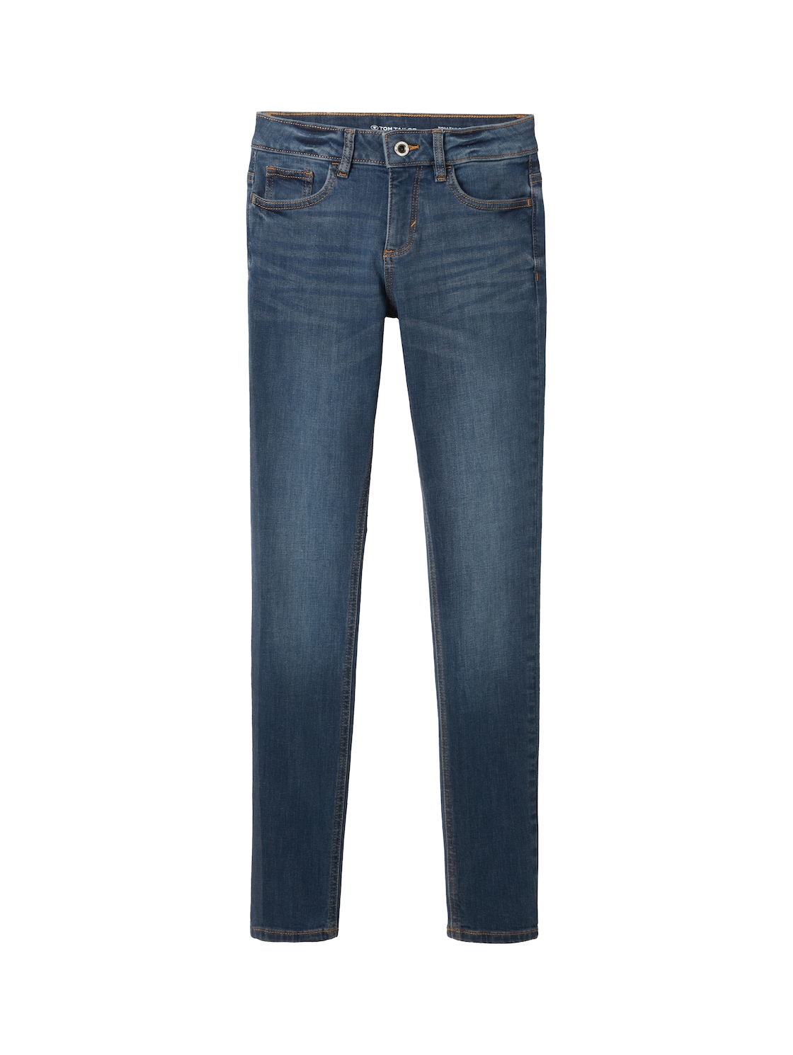 TOM TAILOR Damen TTALEXA SLIM Jeans, blau, Uni, Gr. 32/32 von Tom Tailor