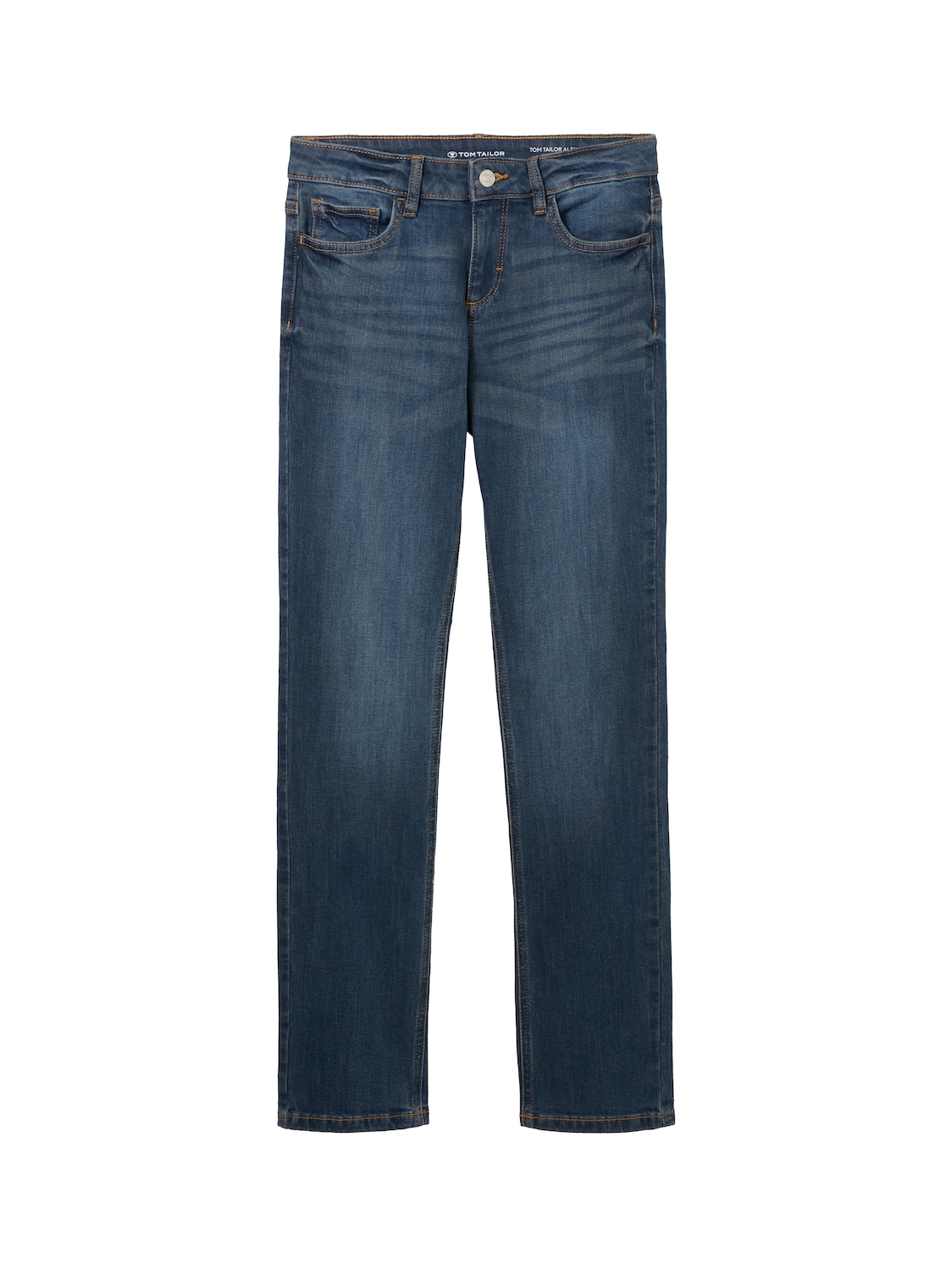 TOM TAILOR Damen Alexa Straight Jeans, blau, Uni, Gr. 29/32 von Tom Tailor