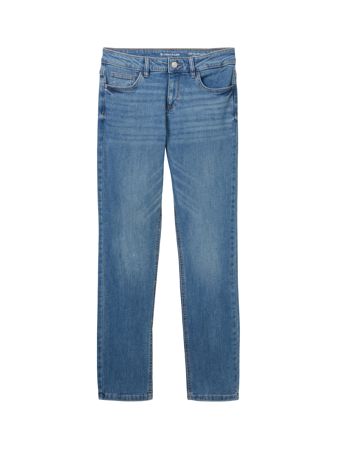 TOM TAILOR Damen Alexa Straight Jeans, blau, Uni, Gr. 30/32 von Tom Tailor