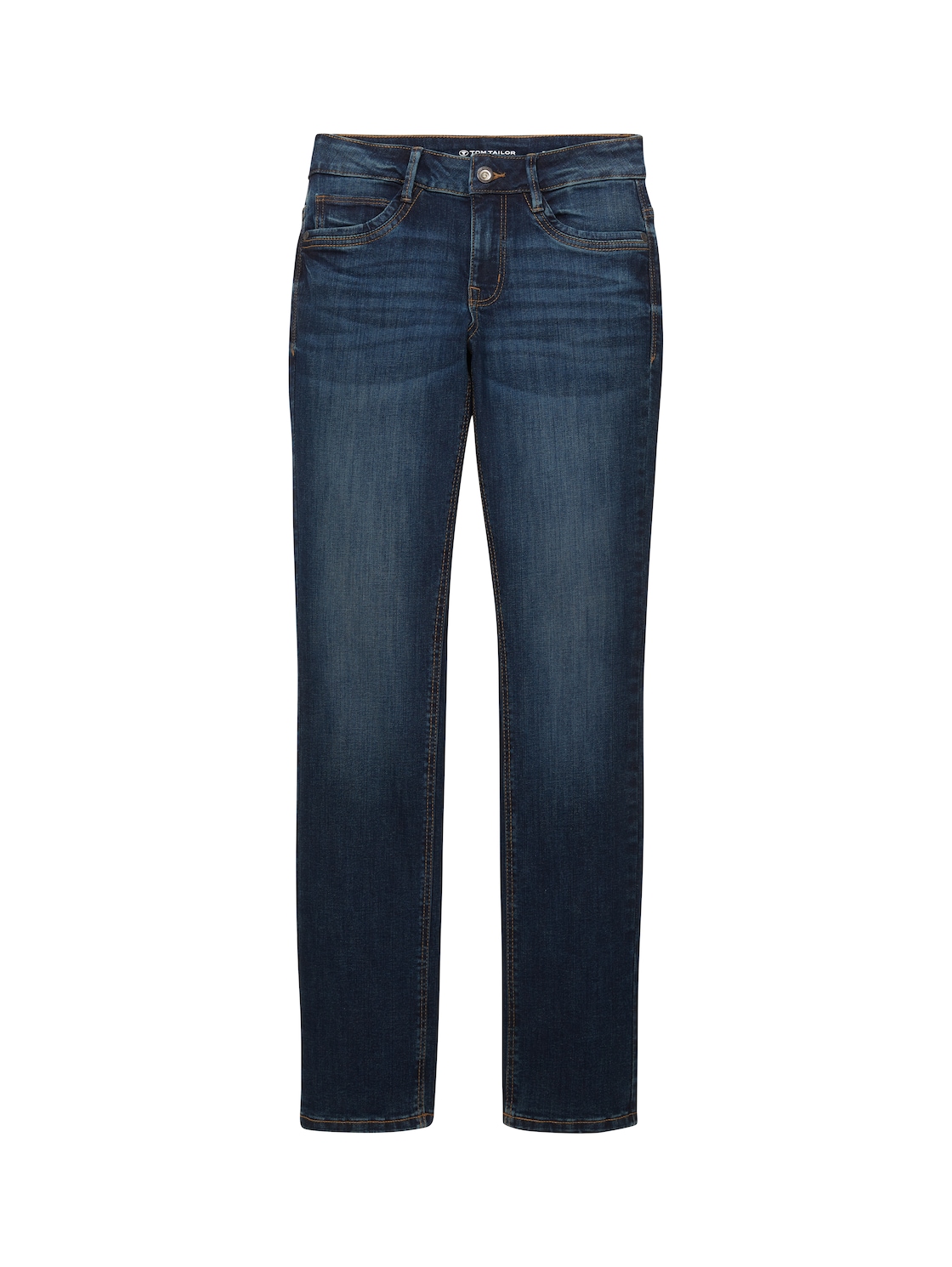 TOM TAILOR Damen Alexa Straight Jeans, blau, Uni, Gr. 31/32 von Tom Tailor