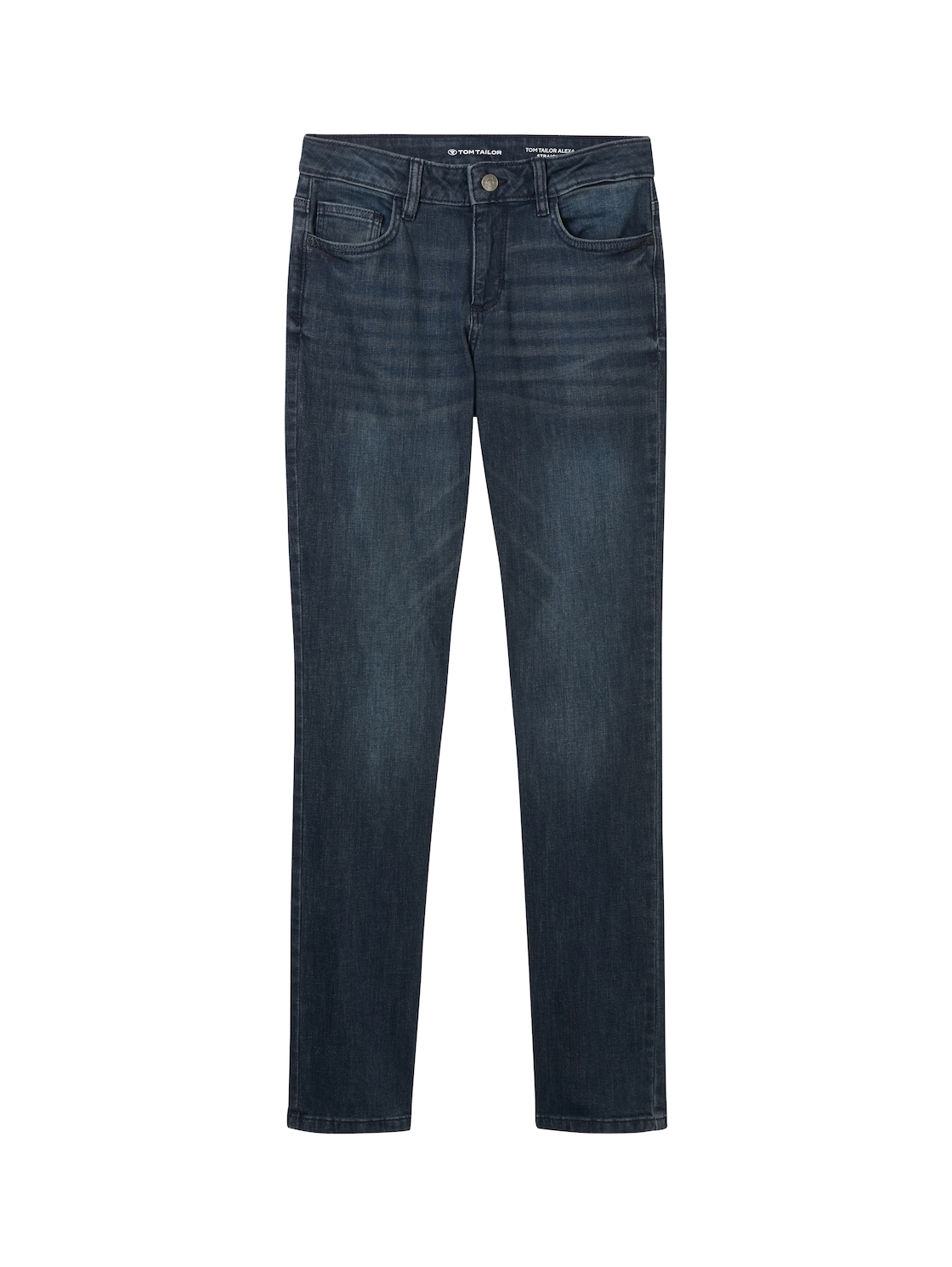 TOM TAILOR Damen Alexa Straight Jeans, blau, Uni, Gr. 31/32 von Tom Tailor