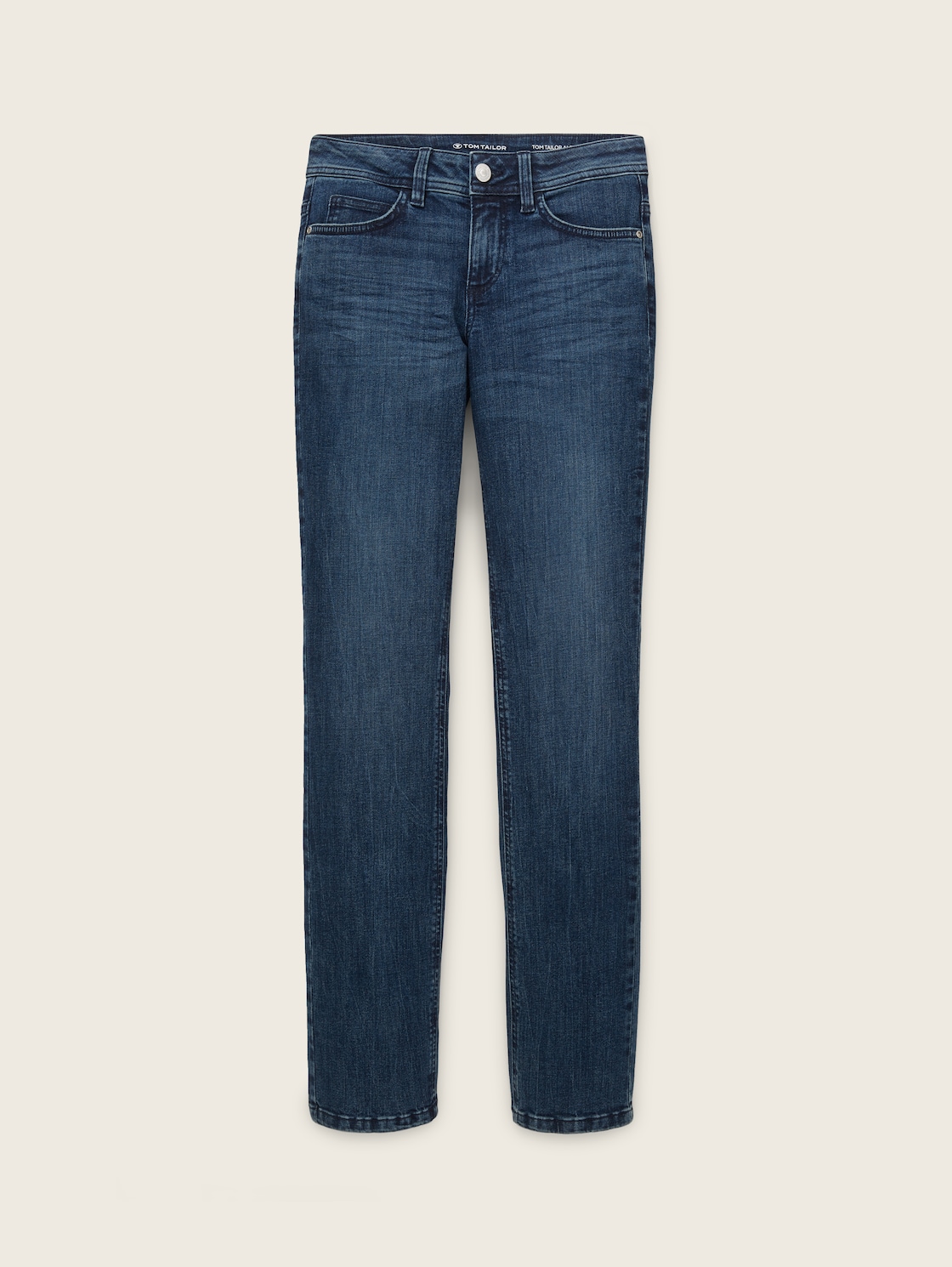 TOM TAILOR Damen Alexa Straight Jeans mit Bio-Baumwolle, blau, Gr. 31/32 von Tom Tailor