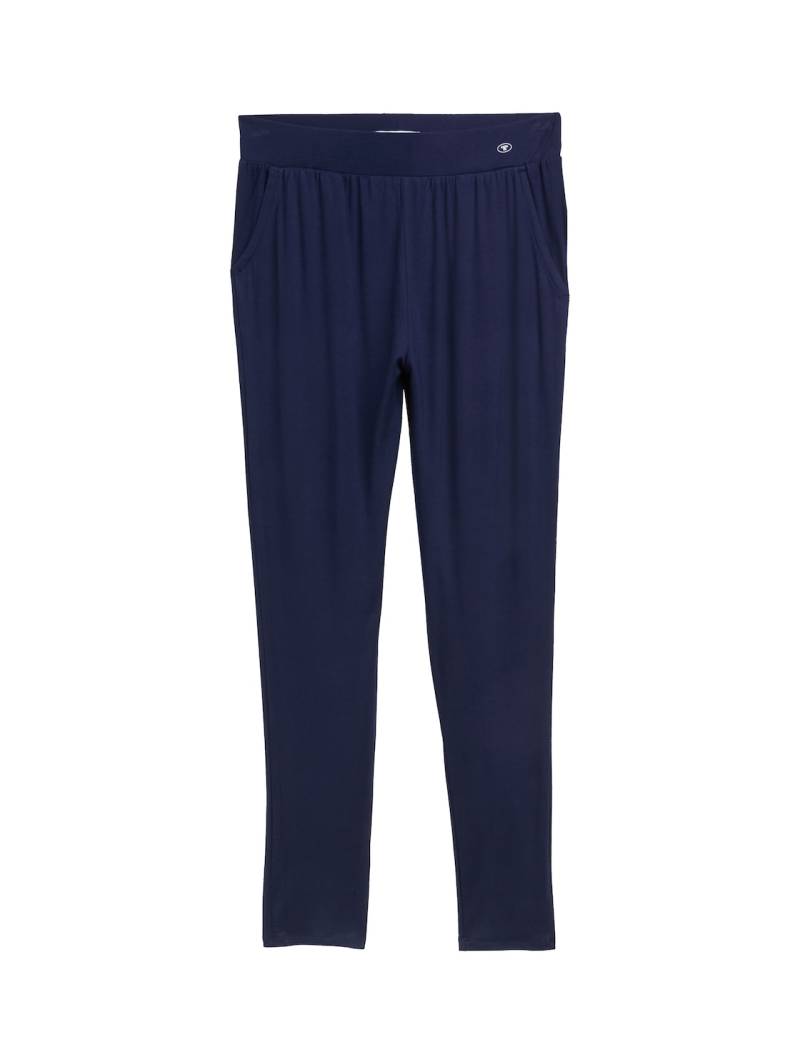 TOM TAILOR Damen Basic Pyjama-Hose, blau, Uni, Gr. XL/42 von Tom Tailor