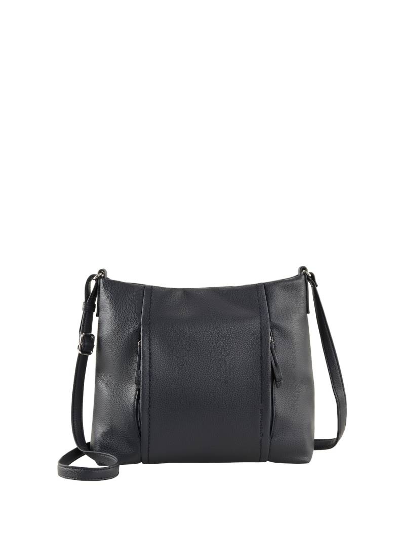 TOM TAILOR Damen TTBECA M Beuteltasche mit Reißverschluss-Details, blau, Uni, Gr. ONESIZE von Tom Tailor