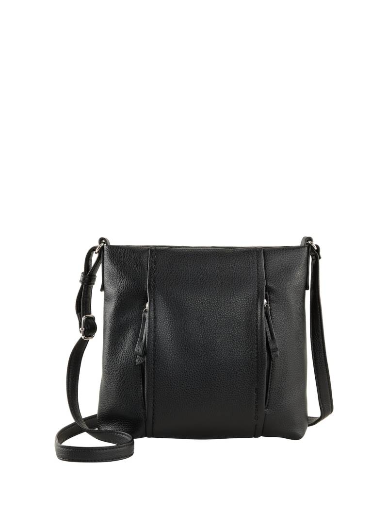 TOM TAILOR Damen TTBECA M Umhängetasche mit Reißverschluss-Details, schwarz, Uni, Gr. ONESIZE von Tom Tailor