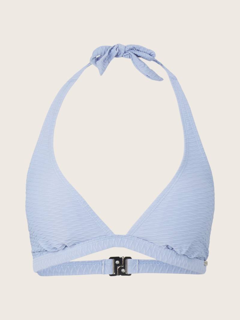 TOM TAILOR Damen Bikinitop mit Neckholder, blau, Gr. 38C von Tom Tailor