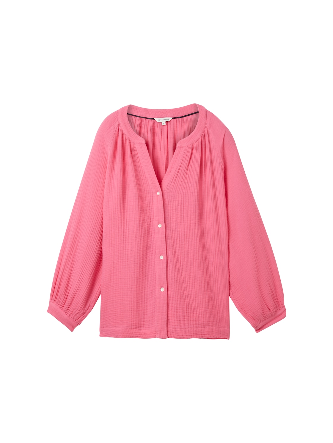 TOM TAILOR Damen Musselin Bluse, rosa, Uni, Gr. 40 von Tom Tailor