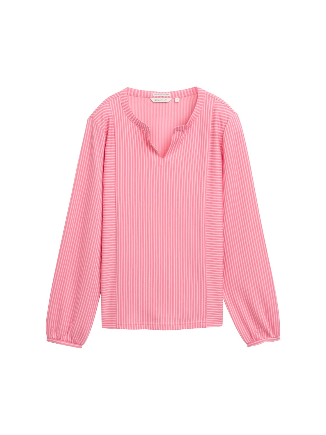 TOM TAILOR Damen Bluse mit Streifenmuster, rot, Gestreift, Gr. XXL von Tom Tailor