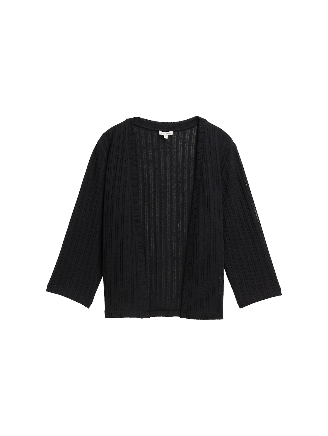 TOM TAILOR Damen Cardigan mit 3/4-Arm, schwarz, Uni, Gr. XXL TOM TAILOR Damen Cardigan mit 3/4-Arm, schwarz, Uni, Gr. XXL von Tom Tailor
