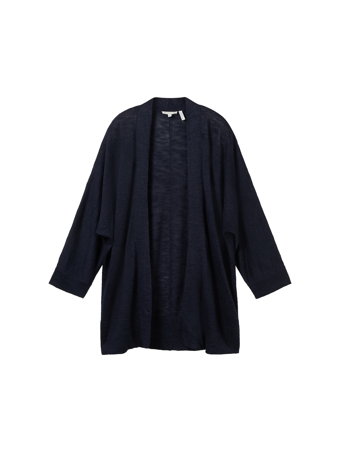 TOM TAILOR Damen Cardigan mit LENZING™ ECOVERO™, blau, Uni, Gr. L von Tom Tailor