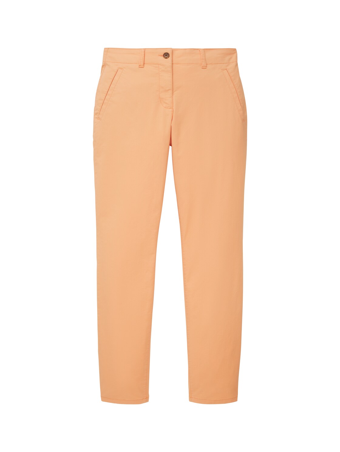 TOM TAILOR Damen Chino Slim Hose, orange, Uni, Gr. 34/32 von Tom Tailor