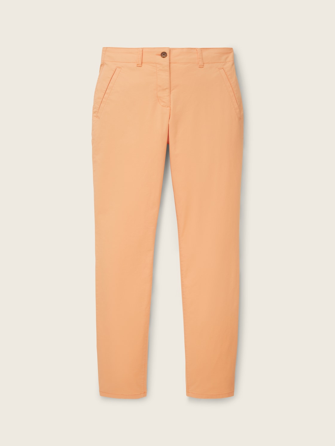 TOM TAILOR Damen Chino Slim Hose, orange, Uni, Gr. 40/30 von Tom Tailor